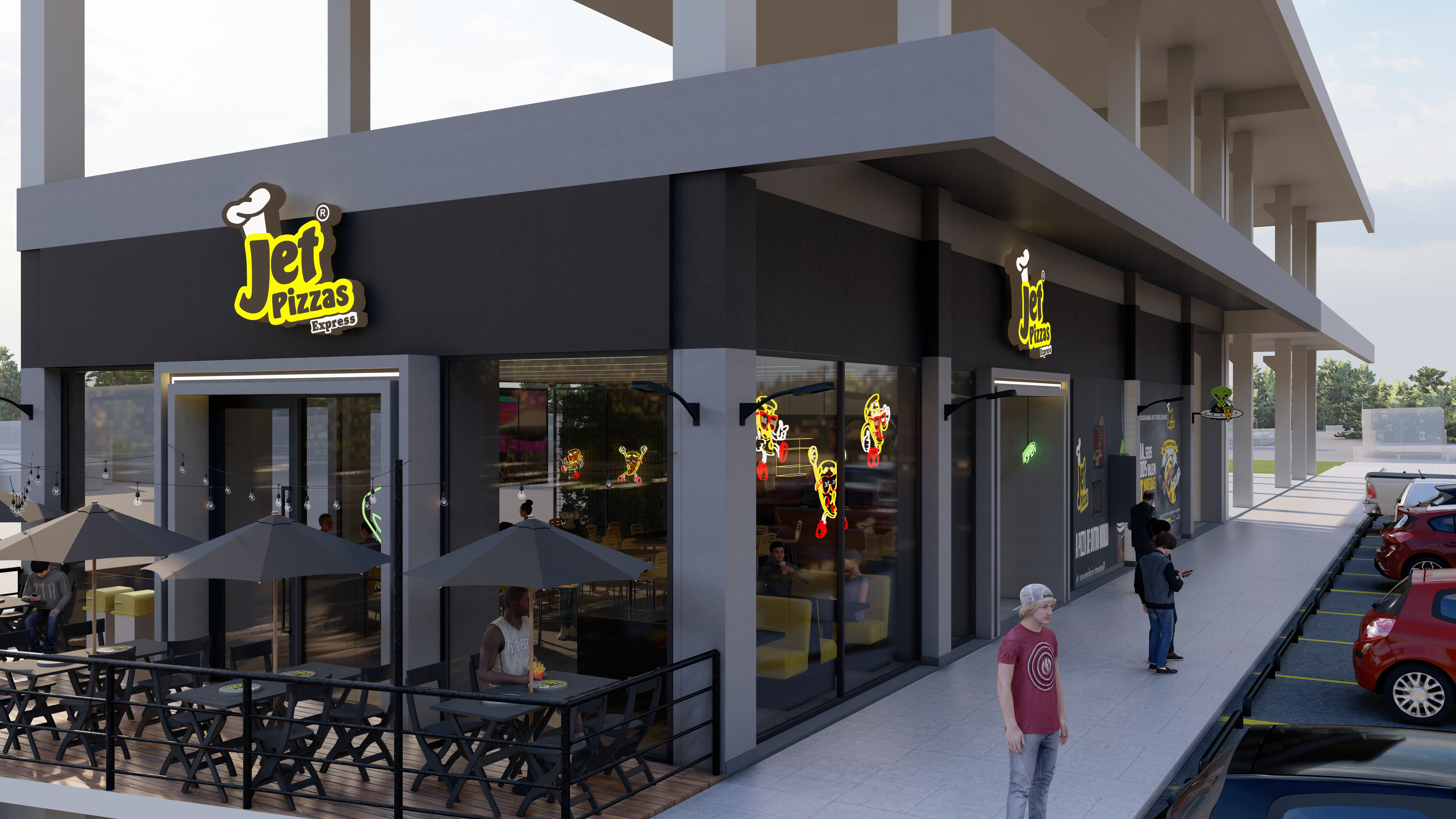 Fachada Jet Pizzas - Cotia